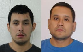 Images of Damien Sanderson, left, and Myles Sanderson supplied by RCMP Saskatchewan.