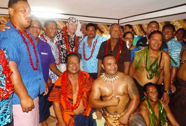 Steve Hansen in in the village of Vaiala in Apia.