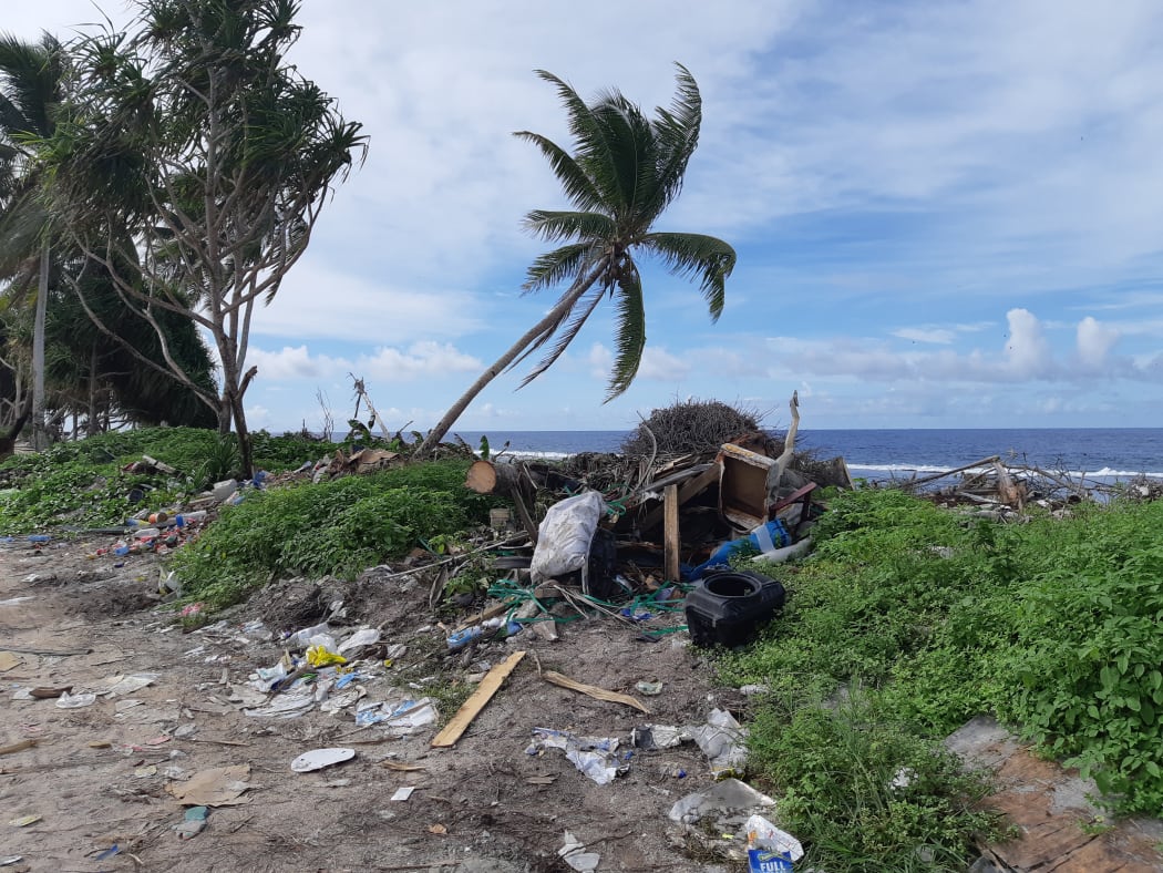 Rubbish, plastic waste, trash in Tuvalu