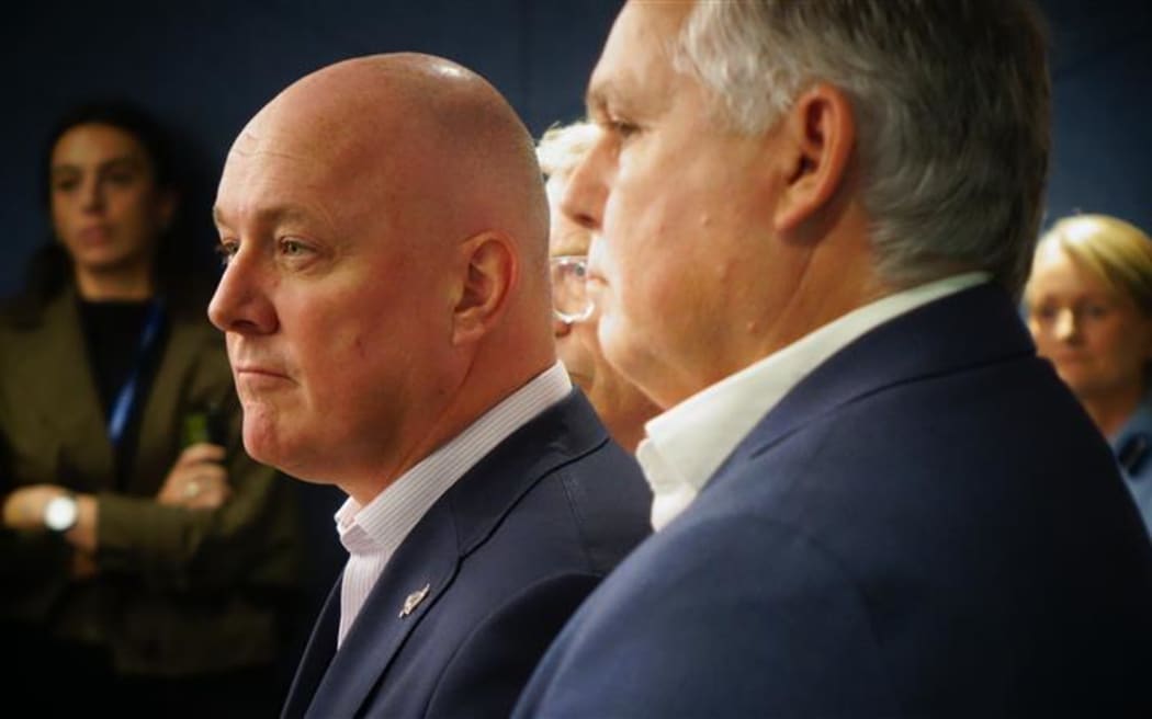 Police Minister Mark Mitchell and Prime Minister Christopher Luxon speak on the latest crime statistics.