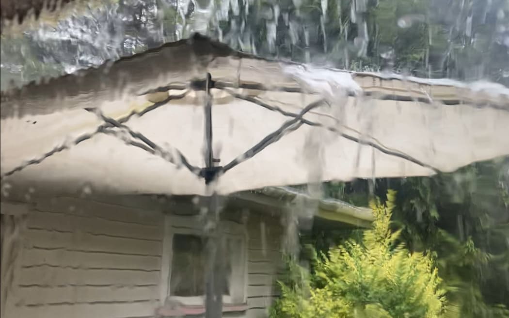 Rainfall seen in Gisborne on Boxing Day.