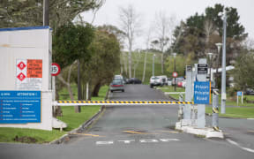 The entrance of Paremoremo Prison in Auckland.