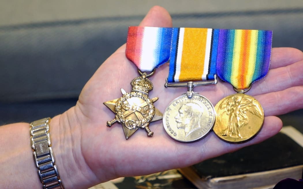 Ted Gasparich's medals.