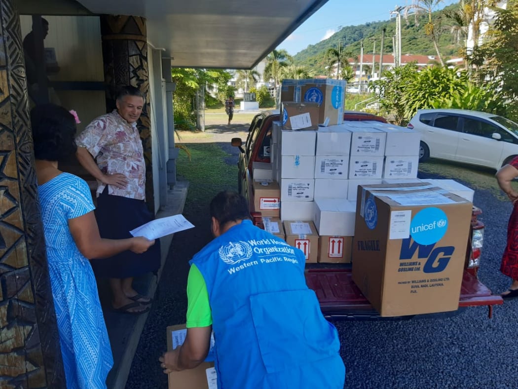 Personal Protective Equipment arriving at Samoa’s Emergency Operation Centre