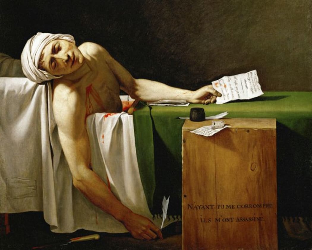 The Death of Marat (La Mort de Marat or Marat Assassiné) by Jacques-Louis David