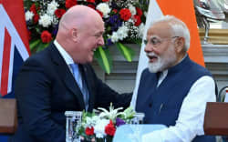 Prime Minister Christopher Luxon meets India’s Prime Minister Narendra Modi in New Delhi on 17 March 2025.