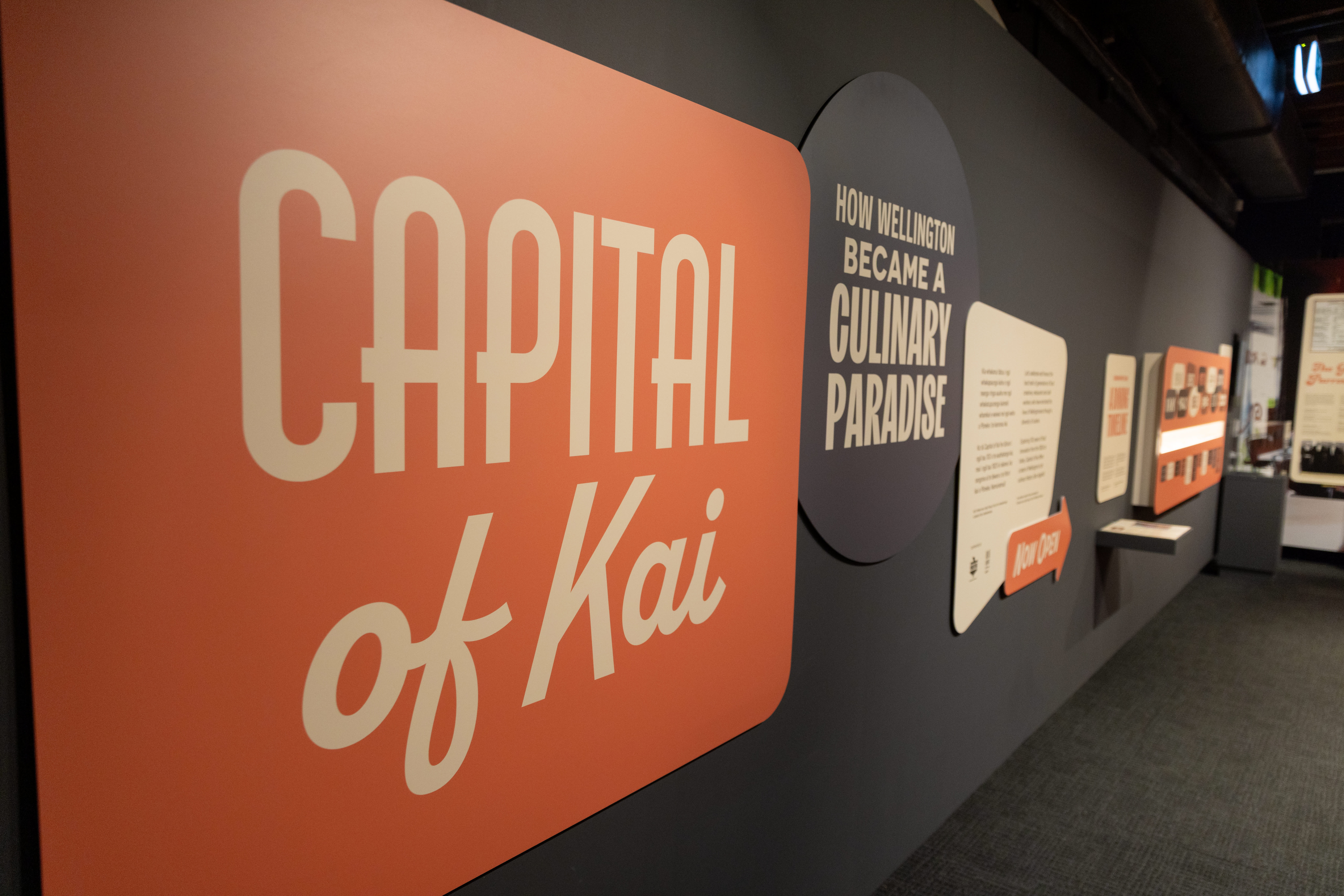 The Capital of Kai exhibition is open now at Wellington Museum.