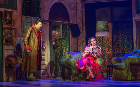 Dr Bartolo and Rosina in The Barber of Seville