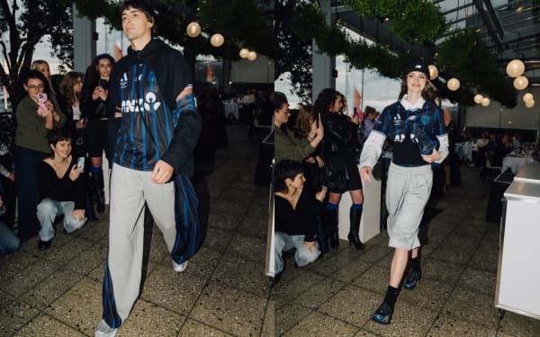The new Auckland FC players' kit showcased at New Zealand Fashion Week.