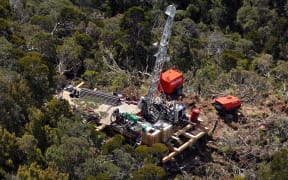 The second drilling platform at the Pike River Mine near Greymouth.