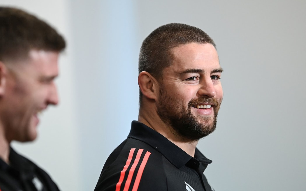 Dalton Papalii and Dane Coles during a New Zealand All Blacks team naming and media and session ahead of the test match against Tonga this weekend. Rugby Union. Heritage Hotel Auckland, New Zealand. Thursday 1 July 2021 ©