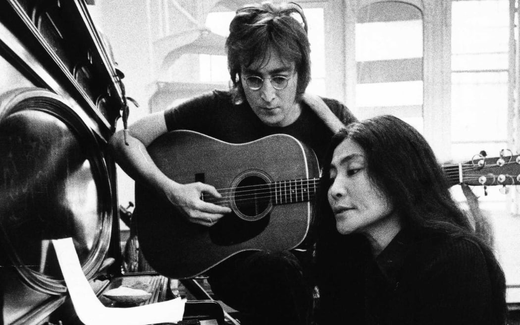 John Lennon and Yoko Ono in New York