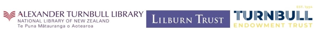 Logos for Alexander Turnbull Library, Lilburn Trust, Turnbull Endowment Trust