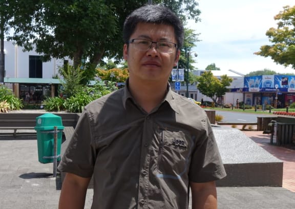 Peng Liu outside the Rotorua District Court