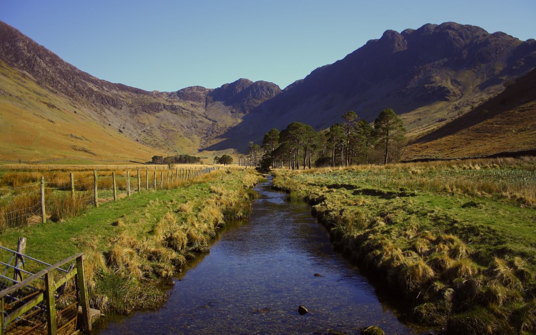Farm fences and waterways.