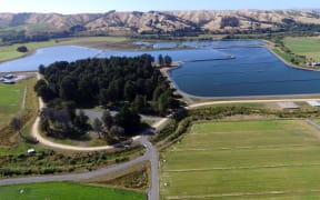 Wastewater treatment works.