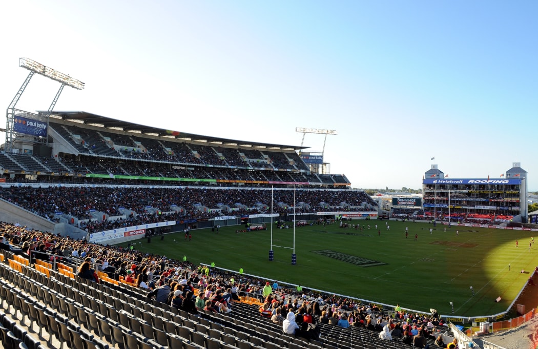 The AMI Stadium in Christchurch in 2009 prior to the earthquakes.