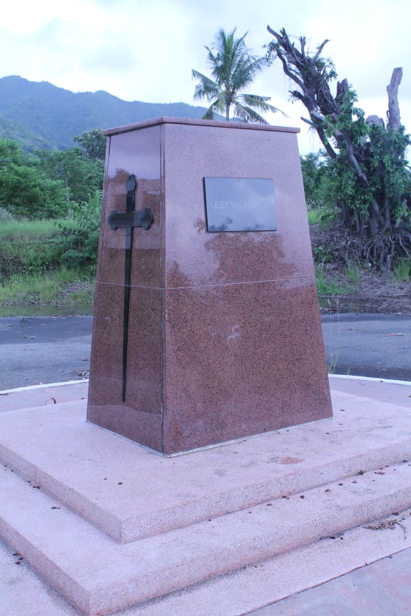 Cenotaph honouring World War victims in Rabaul, Papua New Guinea.