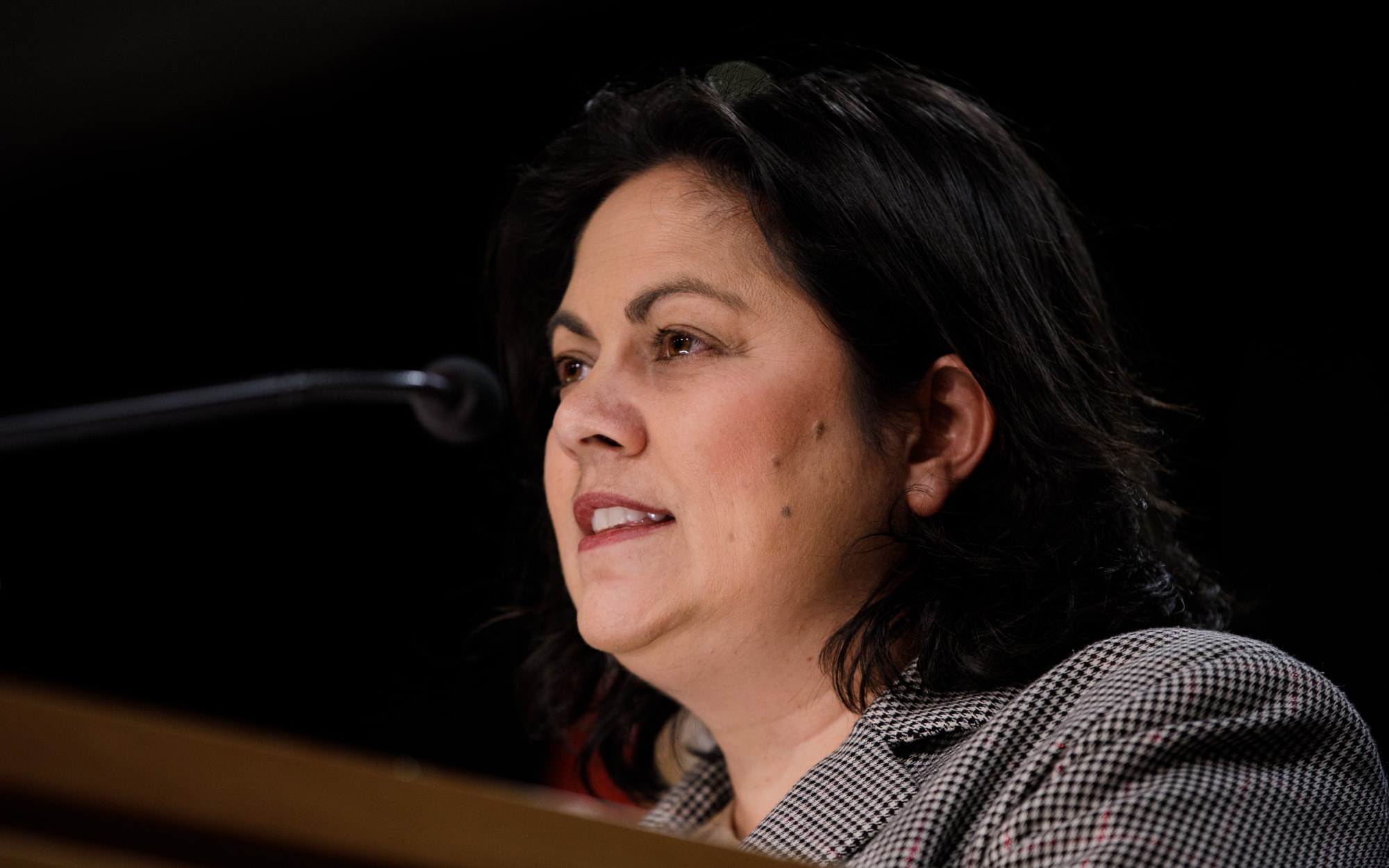 Health Minister Ayesha Verrall at a post Cabinet meeting media standup on 3 July, 2023.