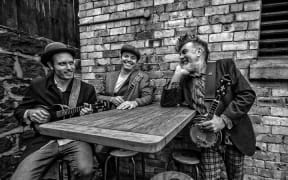 The Nukes; from left to right Benjamin “Country boy” Collier, Dave “Fingers of fire” Parker and David “Snapper” Thiele