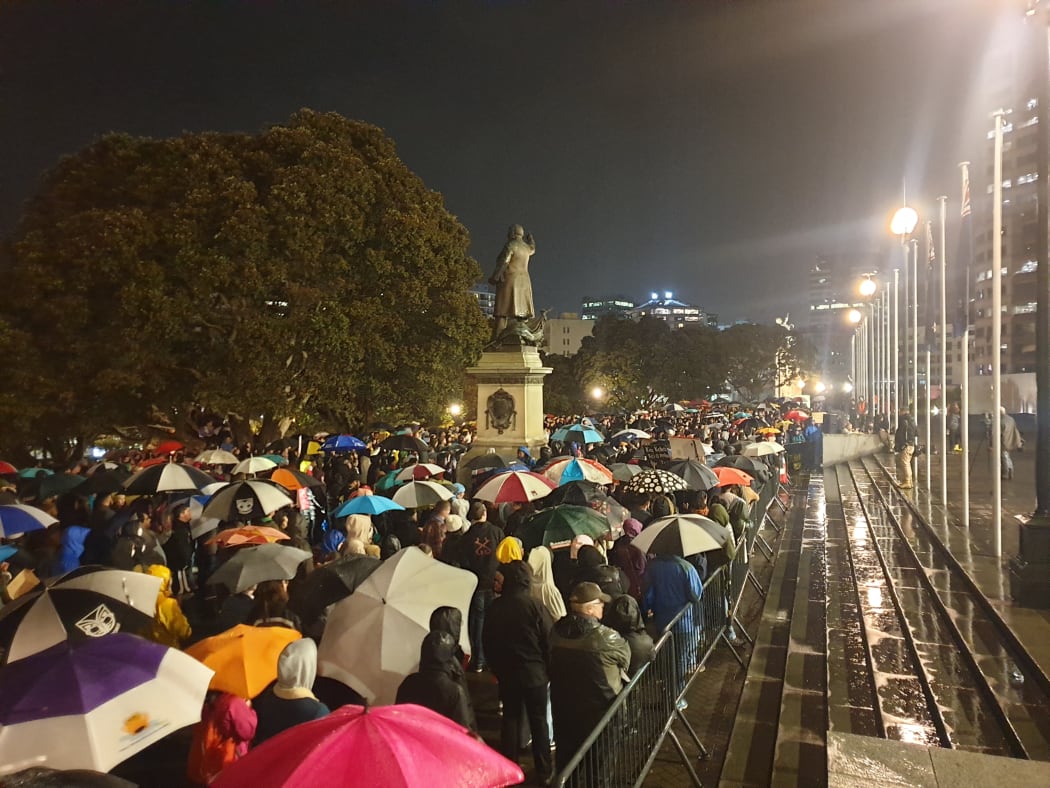 Black Lives Matter vigil in Wellington