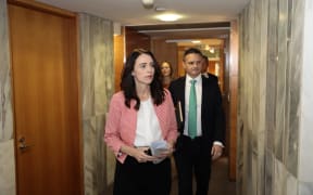 Prime Minister Jacinda Ardern and climate change minister James Shaw.