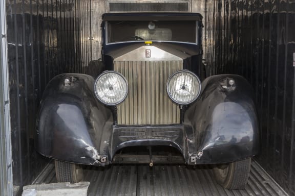 The Silver Ghost was found in a shipping container.
