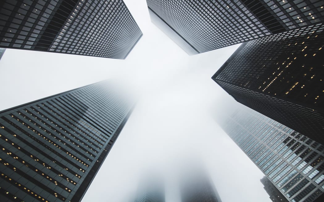 Buildings in China from below