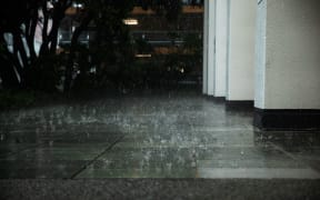 Rain in Central Wellington