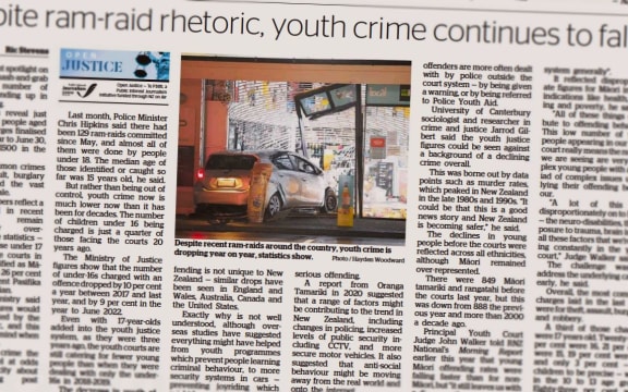 Open Justice reporter Ric Stevens weighs up youth crime headlines against the latest data.