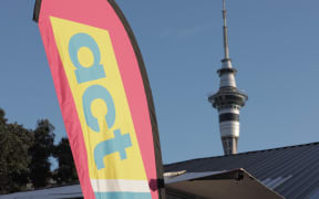 ACT Party sign in Auckland.