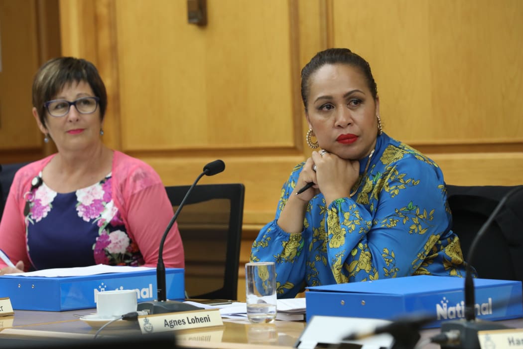 National MPs Maureen Pugh (left) and Agnes Loheni (right) in Select Committee