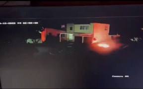 The Russian Embassy in Wellington posted this clip on its facebook page, which appears to show a fire near its building.