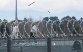 Rioters at Hawke's Bay prison hurled objects at Corrections staff and firefighters.