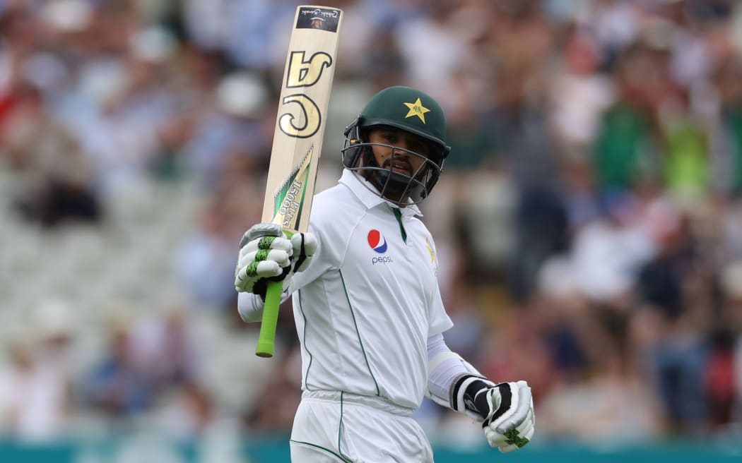 Azhar Ali salutes his half century at Edgbaston, 2016.