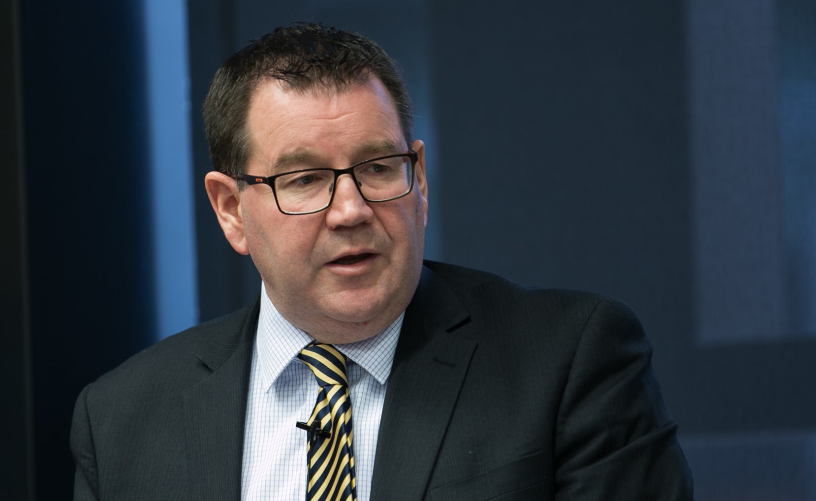 Grant Robertson giving his first major speech as Finance Minister. 1 December 2017.
