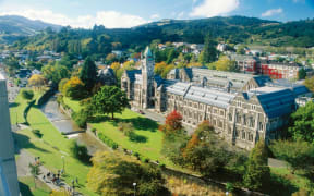 An aerial view of the University of Otago