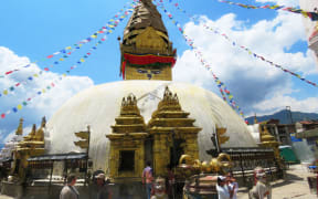 Swayambhunath Stupa (Monkey Temple) one of many UNESCO World Heritage sites in Kathmandu