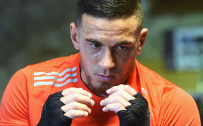 Sonny Bill Williams at boxing training in January 2015.