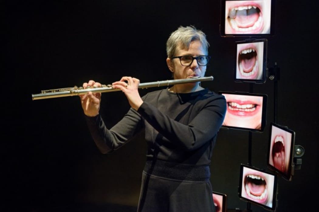 Anne La Berge performer at Aotearoa Audio Arts Festival