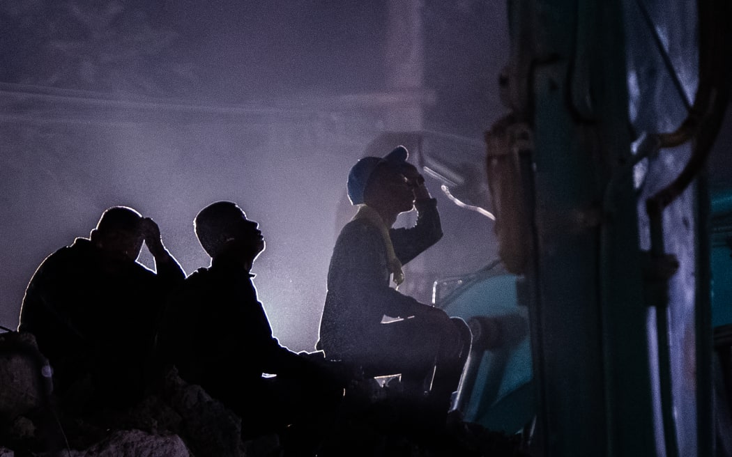 Rescue teams on 29 March, at the site where an under-construction building collapsed in Bangkok, people have been digging through the night in the rubble, after a major earthquake struck Myanmar and Thailand, on 28 March, 2025.
