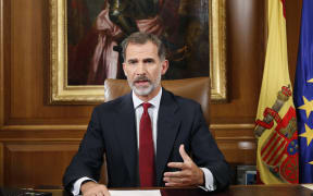 Spain's King Felipe VI addresses the nation in Madrid, as the country grapples with the independence drive in Catalonia.