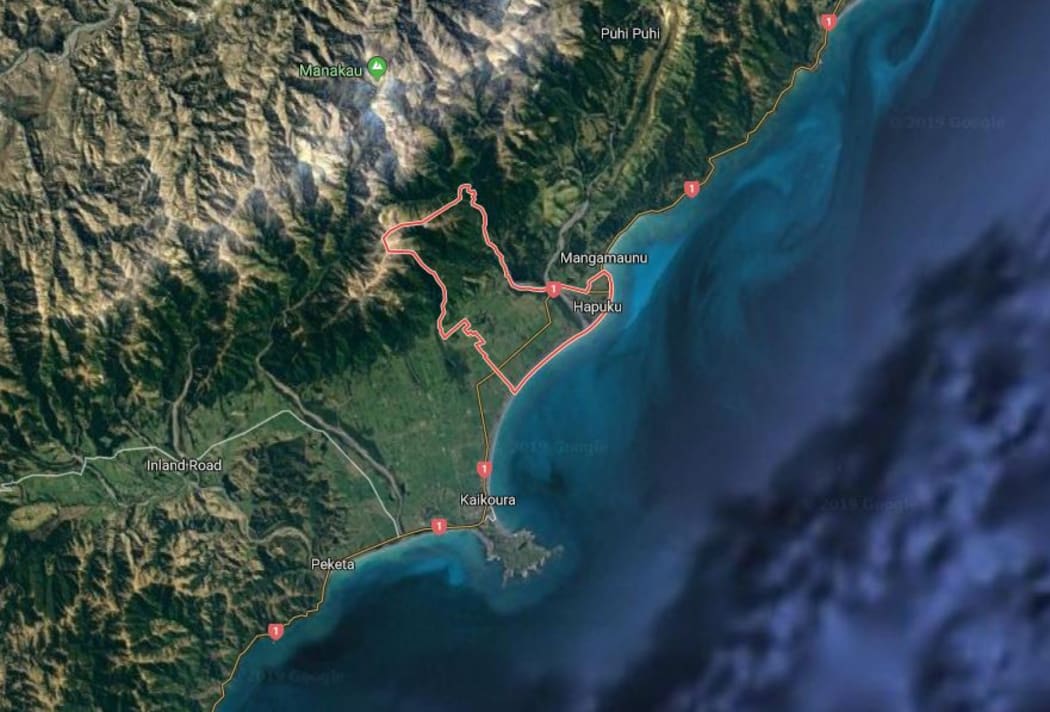 Hapuku, north of Kaikōura.
