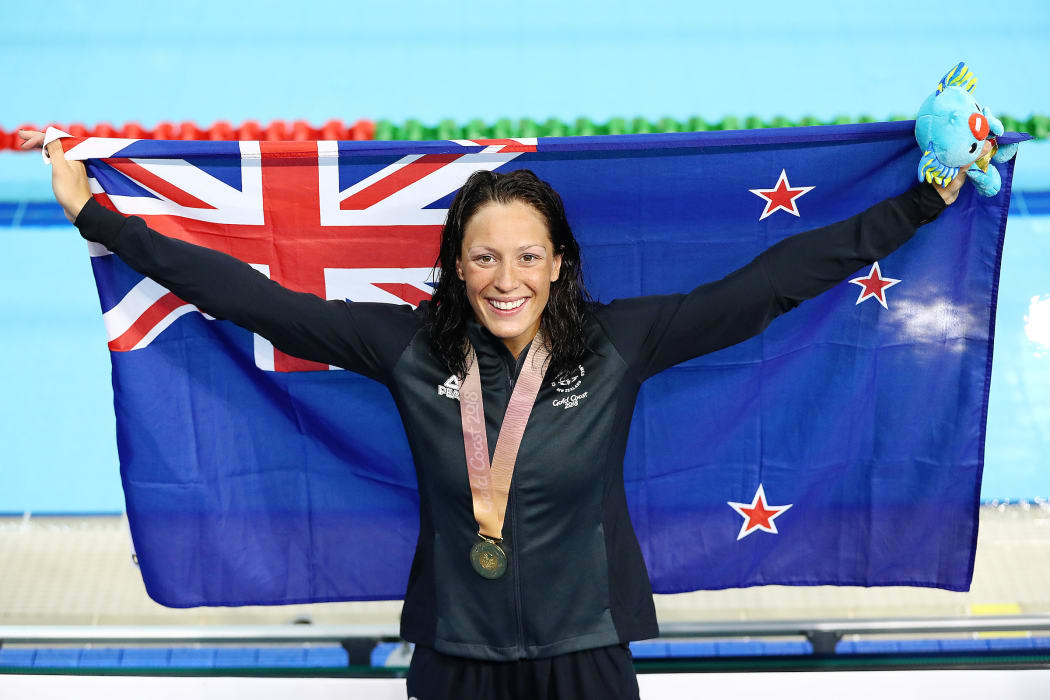 Sophie Pascoe of New Zealand wins gold in the Women's 200m Individual Medly. 2018 Commonwealth Games, Swimming, Optus Aquatic Centre, Gold Coast, Australia. 7 April 2018 © Copyright Photo: Anthony Au-Yeung / www.photosport.nz