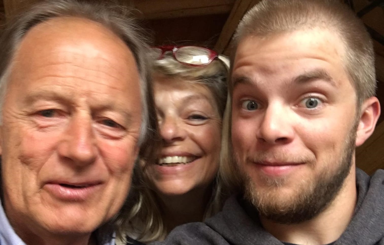 Sam Shoeller, wife Francine and son Jack