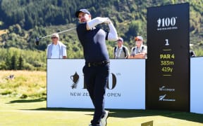 Australian golfer Christopher Wood at the New Zealand Open.