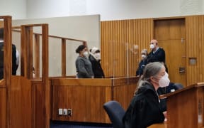 Michaela and Sharron Barriball in the High Court Rotorua facing their sentencing.