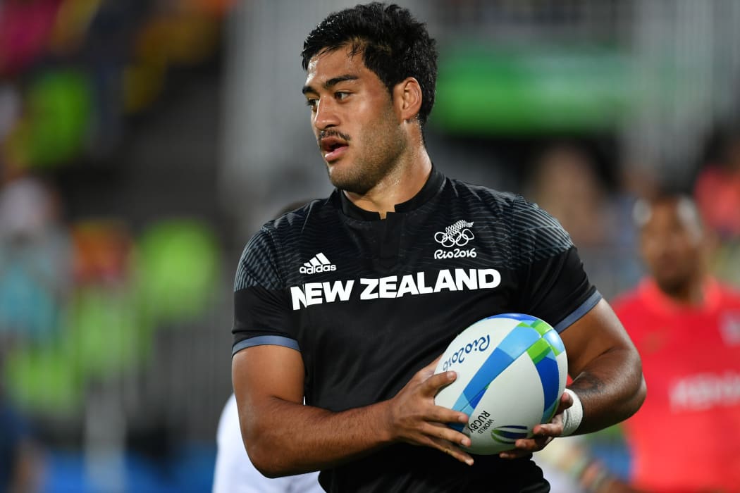 Akira Ioane in action at the Olympics.