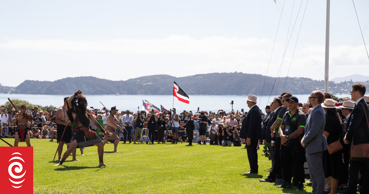 Waitangi Day 2025 live Dawn ceremony marks commemorations RNZ News