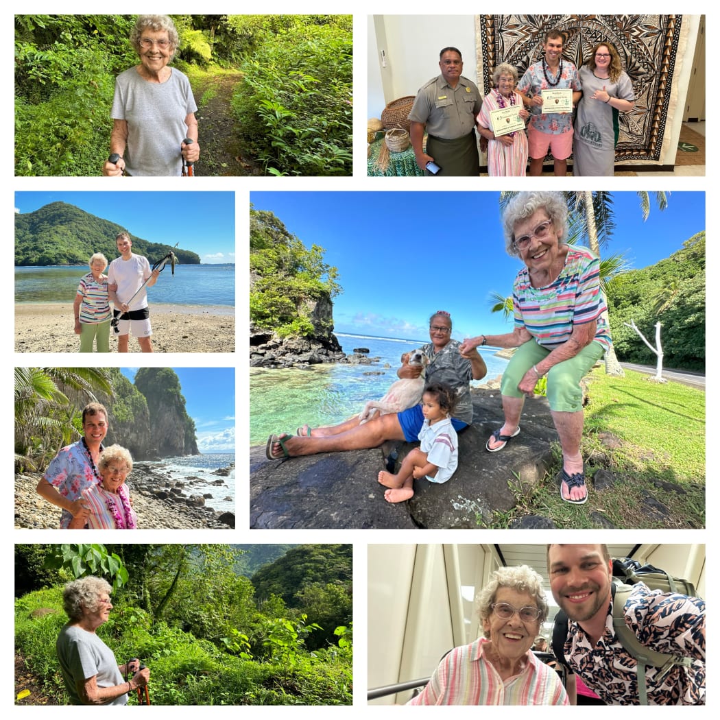 Brad Ryan and Grandma Joy in American Samoa